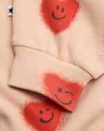 Image 3 of 4: Molo Girl's Simeon Heart-Print Sweatpants, Size 3M-4