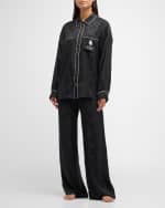 Image 5 of 6: FRAME x Ritz Paris FRAME x Ritz Paris Floral Silk Trousers