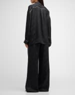 Image 3 of 6: FRAME x Ritz Paris FRAME x Ritz Paris Floral Silk Trousers