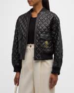 Image 2 of 6: FRAME x Ritz Paris FRAME x Ritz Paris Quilted Leather Bomber Jacket