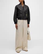 Image 5 of 6: FRAME x Ritz Paris FRAME x Ritz Paris Quilted Leather Bomber Jacket