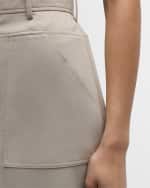 Image 6 of 7: ADEAM Tessa Slit A-Line Midi Skirt