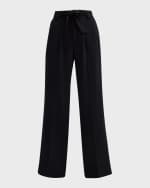 Image 2 of 6: Brochu Walker Duke Pleated High-Rise Straight-Leg Pants