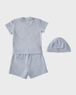 Image 2 of 3: Palm Angels Boy's Logo-Print Three-Piece Gift Set, Size 3M-12M