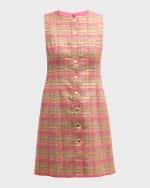 Image 2 of 6: Carolina Herrera Sleeveless Tweed Mini Dress