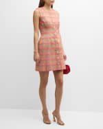 Image 5 of 6: Carolina Herrera Sleeveless Tweed Mini Dress