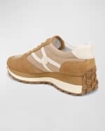 Image 2 of 4: Veronica Beard Valentina Mixed Leather Retro Sneakers