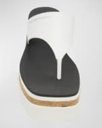 Image 4 of 6: Stella McCartney Sneakelyse Vegan Platform Thong Sandals