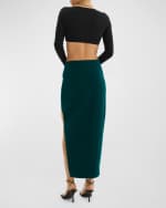 Image 2 of 4: LaMarque Jay Midi Slit Skirt