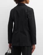 Image 5 of 6: Kobi Halperin Kiera Embellished Denim Blazer Jacket