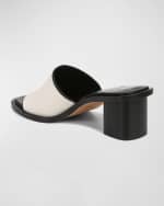Image 2 of 4: Vince Donna Leather Mule Sandals