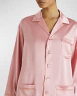 Image 5 of 5: Olivia von Halle Yves Straight-Leg Silk Pajama Set