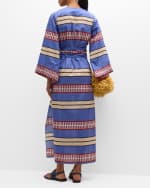 Image 4 of 6: Johanna Ortiz Tropical Palm Tunic Dress