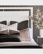 Image 3 of 4: Eastern Accents Talena Embroidered Euro Sham