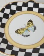 Image 3 of 3: MacKenzie-Childs Butterfly Toile Bread and Butter Plate