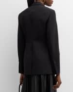 Image 5 of 6: Proenza Schouler Eva Tropical Wool Blazer Jacket