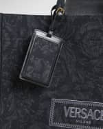 Image 2 of 5: Versace Jacquard Embroidered Luggage Tag
