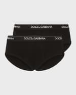 Image 1 of 2: Dolce&Gabbana Men's Slip Medio 2-Pack Briefs