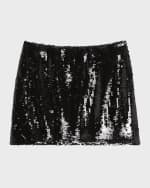 Image 2 of 6: Theory Sequin Slice Mini Skirt