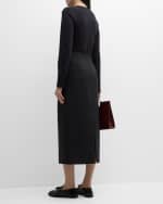 Image 4 of 6: THE ROW Iverness Long Sleeve Top