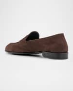 Image 2 of 5: Brioni Men's Suede Penny Loafers