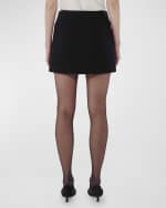 Image 4 of 6: Another Tomorrow Boucle Mini Skirt