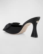 Image 2 of 4: DEE OCLEPPO Maldives Statin Bow Mule Pumps