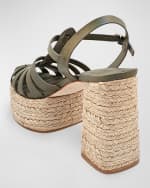 Image 2 of 4: DEE OCLEPPO Tulum Leather Fisherman Espadrille Sandals