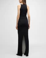 Image 3 of 6: Brandon Maxwell Reversible Scoop-Neck Knit Dress with Hardware Detail