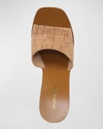 Image 5 of 5: Veronica Beard Paulita Cork Platform Slide Sandals