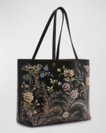 Image 4 of 6: Etro Floral-Print Faux Leather Tote Bag