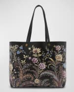 Image 1 of 6: Etro Floral-Print Faux Leather Tote Bag