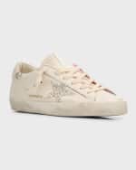 Image 4 of 5: Golden Goose Superstar Swarovski Pearly Leather Low-Top Sneakers