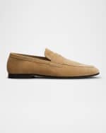 Image 1 of 5: Tod's Men's Suede Penny Loafers