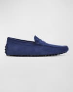 Image 1 of 4: Tod's Men's Gommino Bubble Suede Moccasin Drivers