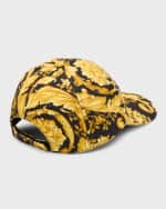 Image 2 of 2: Versace Men's Baroque Logo 6-Panel Baseball Cap