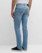 Image 5 of 6: Brioni Men's Slim-Fit Light Wash Denim Jeans