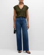 Image 2 of 6: FRAME Easy V-Neck Tee