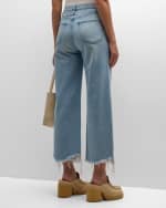 Image 4 of 6: FRAME Le Jane Wide Crop Jeans