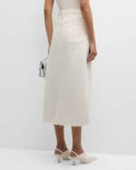 Image 4 of 6: FRAME The Midaxi Denim Skirt