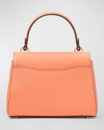 Image 4 of 5: kate spade new york katy small textured leather top-handle bag