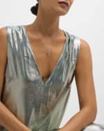 Image 5 of 5: Roberto Coin 18K White Gold Diamond Gecko Pendant Necklace