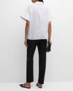 Image 4 of 6: Co Boxy Short-Sleeve Collared Shirt