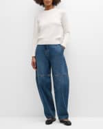 Image 5 of 6: Co Crewneck Cotton-Blend Sweater