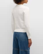 Image 4 of 6: Co Crewneck Cotton-Blend Sweater