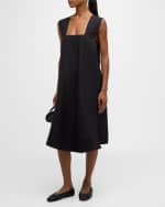 Image 5 of 6: Co Sleeveless Border A-Line Dress