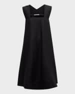 Image 1 of 6: Co Sleeveless Border A-Line Dress