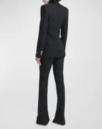 Image 3 of 7: Versace Baroque Jacquard Single-Breasted Blazer Jacket