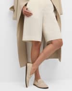 Image 2 of 6: THE ROW Cary Leather Penny Loafers