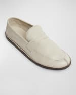 Image 5 of 6: THE ROW Cary Leather Penny Loafers